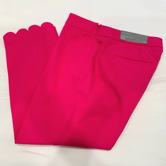 TALBOTS CHATHAM CROP PANTS - SOLID SIZE 6P - Picture 3 of 14